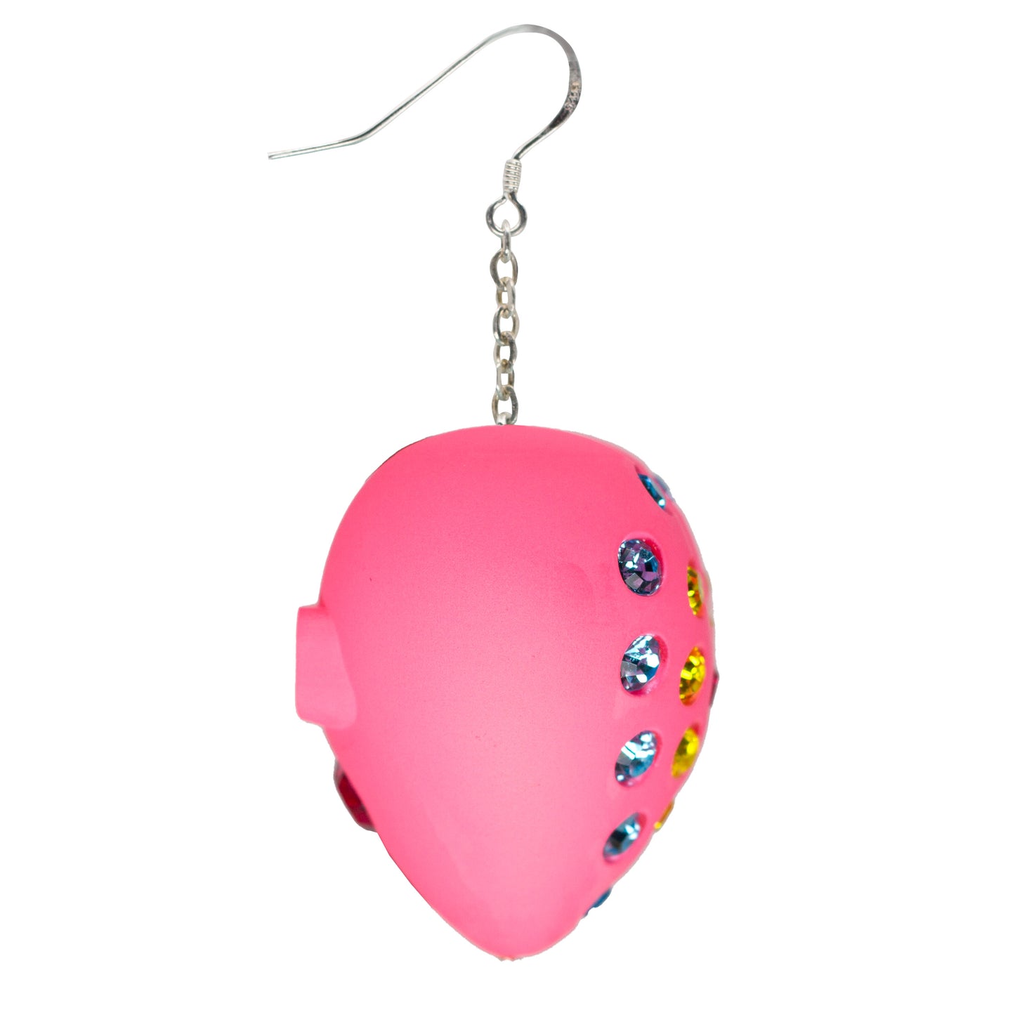 Bubble Gum Heart Puff Earrings