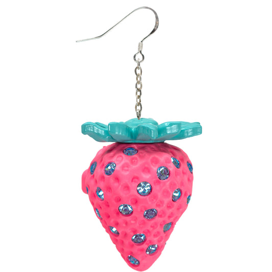 Bubble Gum Strawberry Earrings