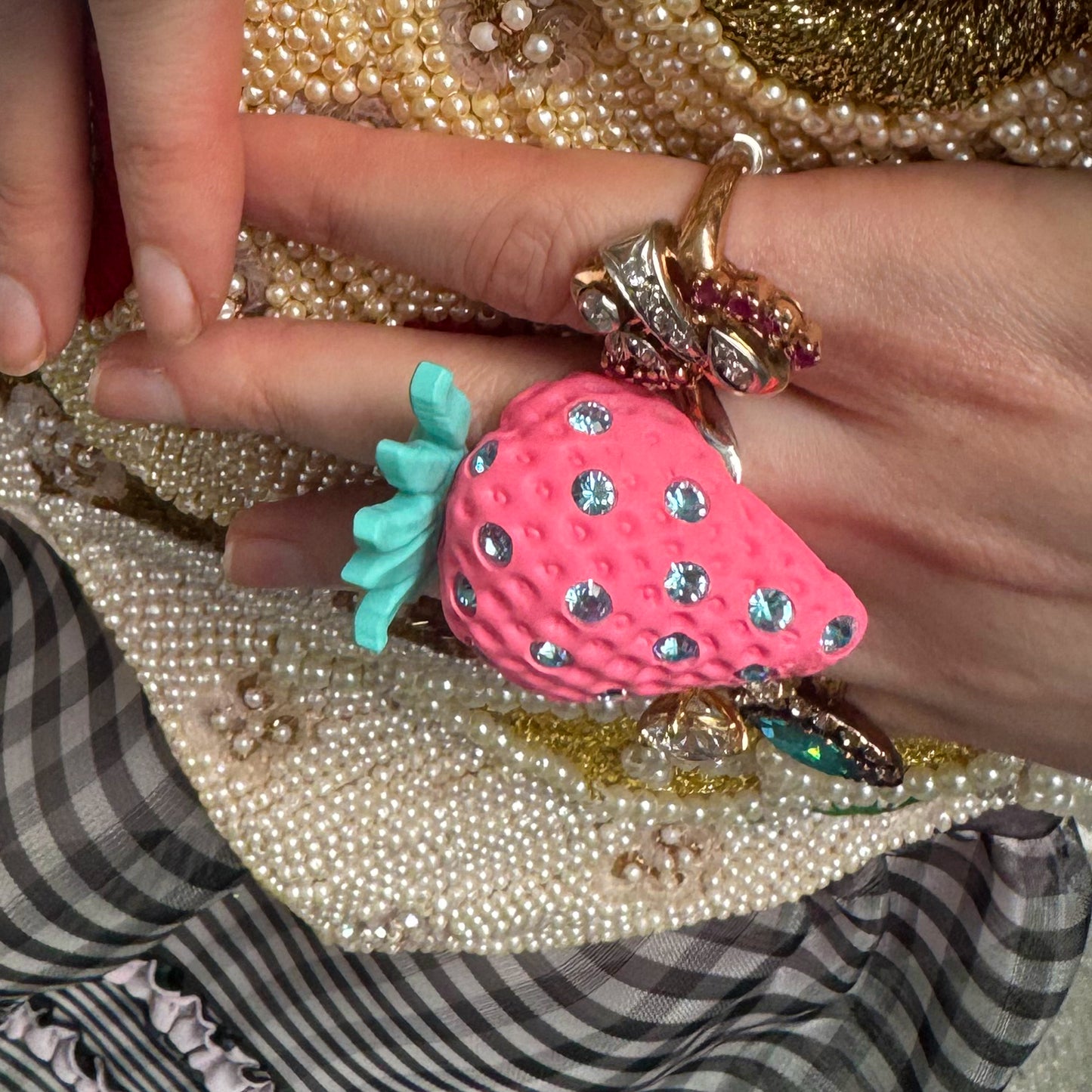 Bubble Gum Strawberry Ring