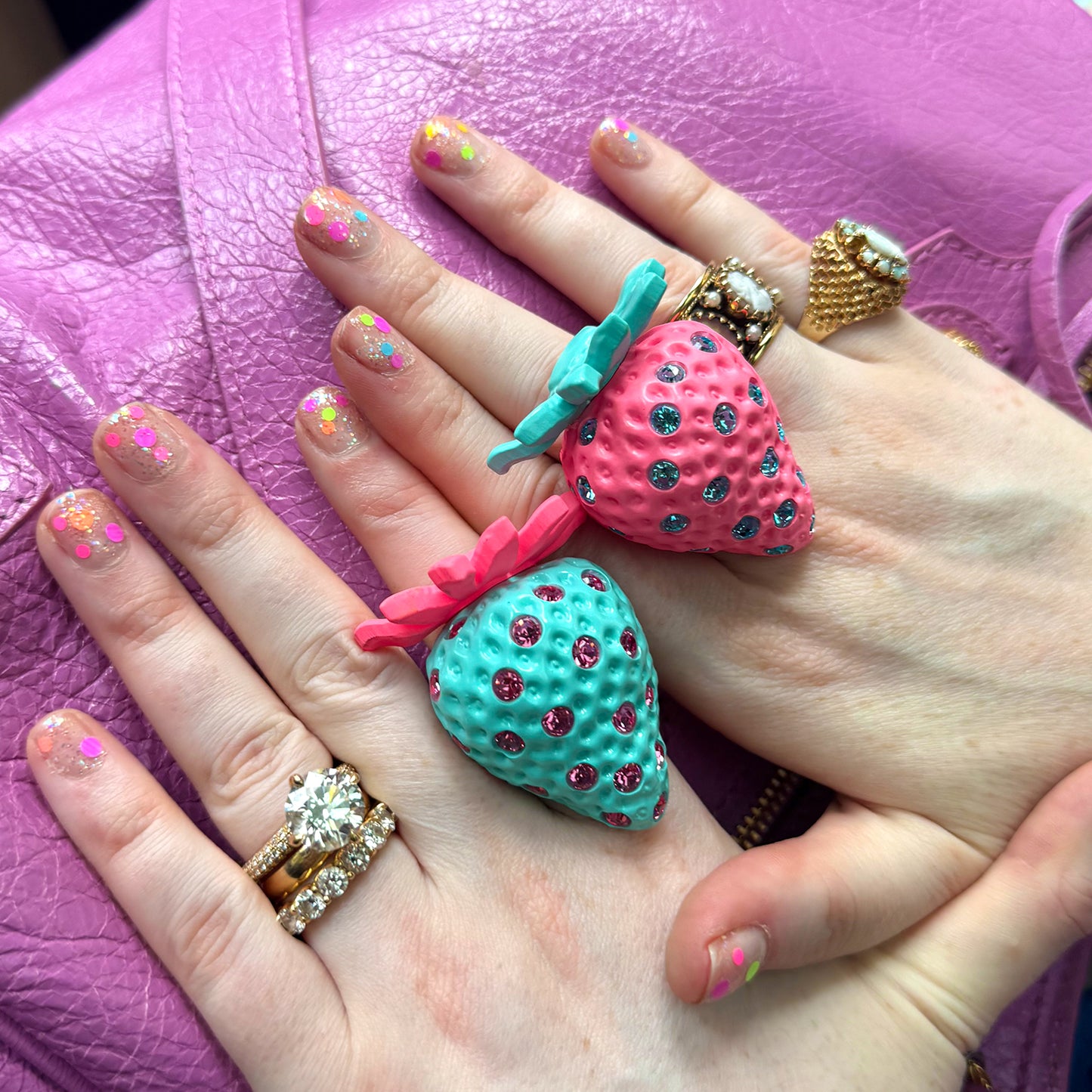 Bubble Gum Strawberry Ring