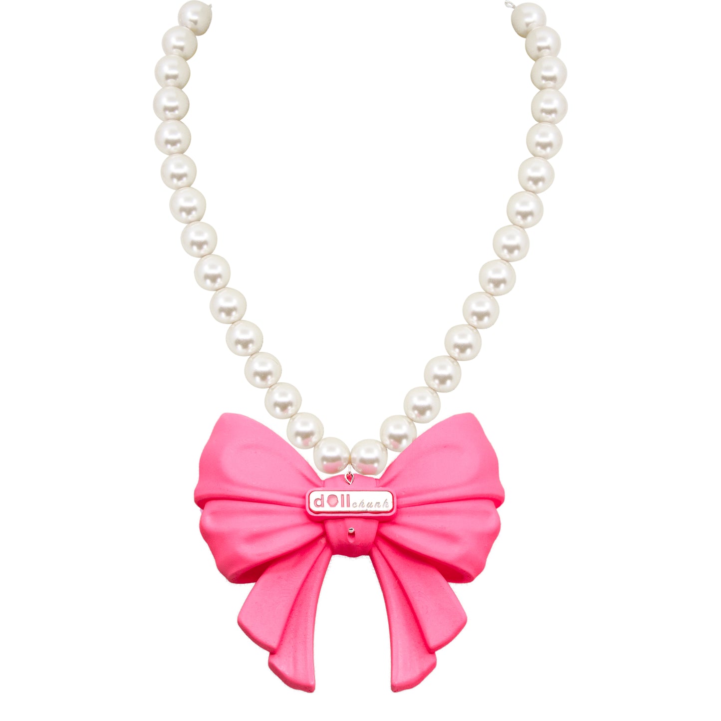 Cosmic Bow Puff Pearl Necklace