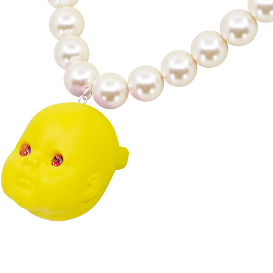 Strawberry Lemon Tart Baby Doll Pearl Necklace