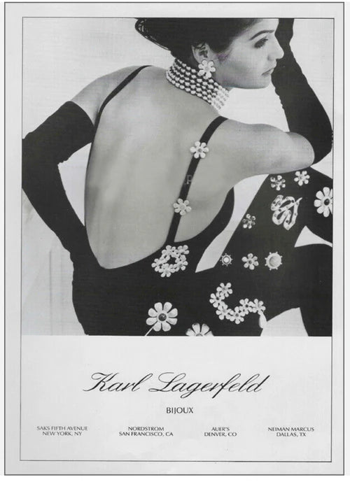 Vintage Karl Lagerfeld 1991 Extra Large Flower Brooch