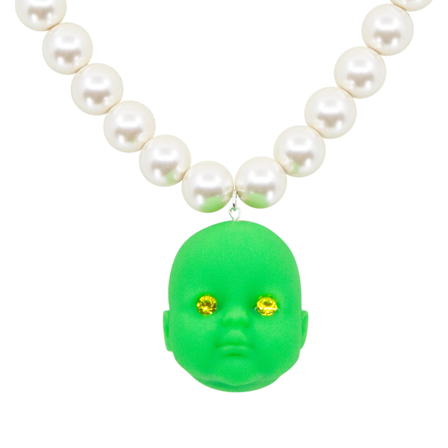 Key Lime Pie Baby Doll Pearl Necklace