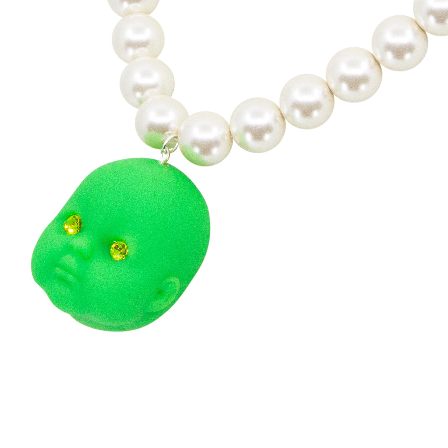 Key Lime Pie Baby Doll Pearl Necklace