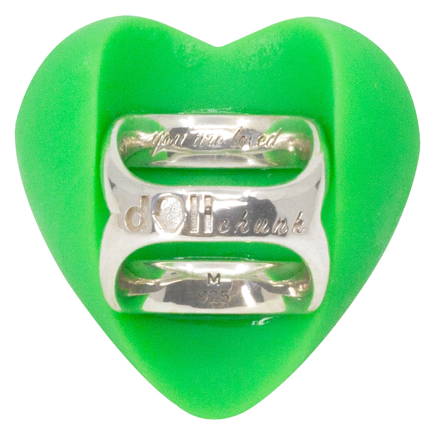Watermelon Heart Puff Ring