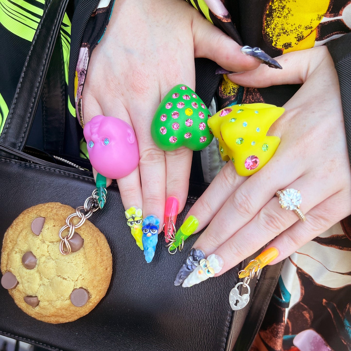Watermelon Heart Puff Ring