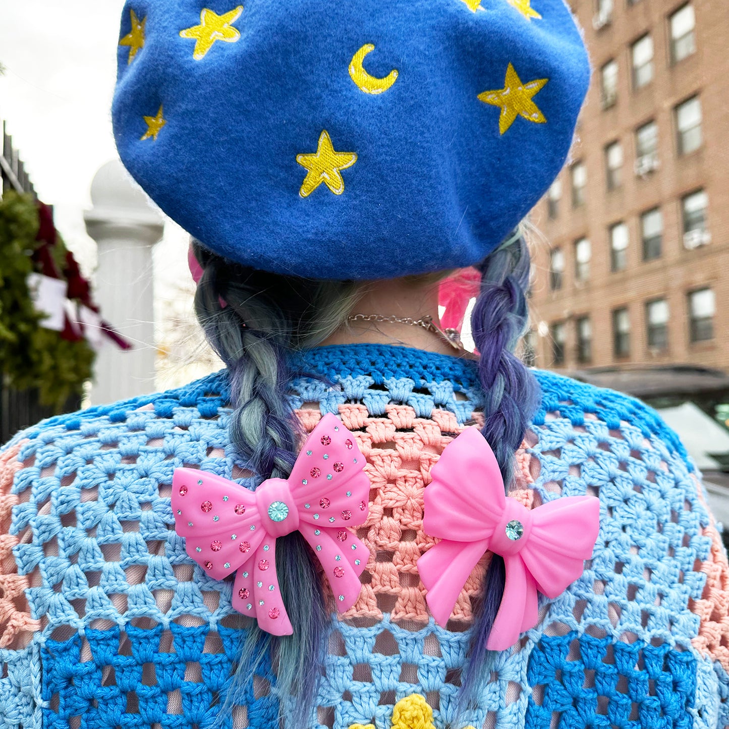 Luna Bow Puff French Barrette