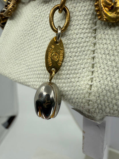 Vintage Chanel Runway Chunky 5-Strand Gold Chain Collar Necklace