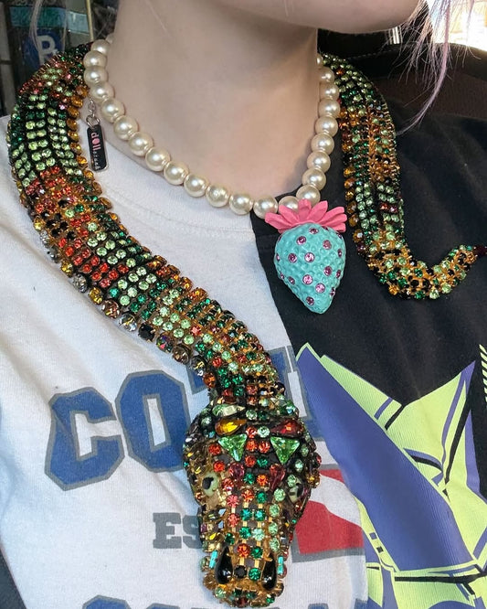Iris Apfel's Hanna Bernhard Paris Monumental Snake Necklace