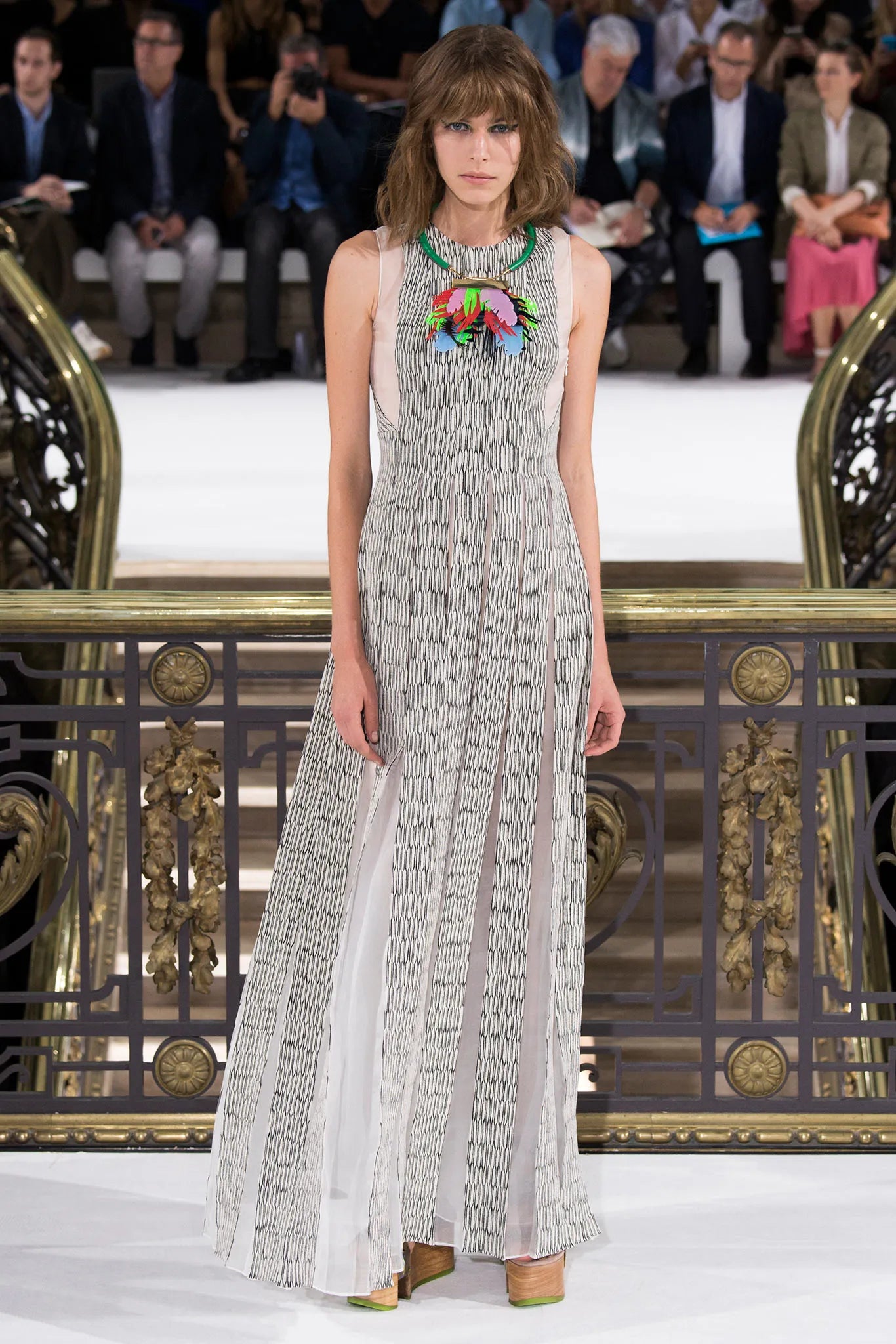 RARE Monumental John Galliano Spring 2015 Runway Leaf Necklace