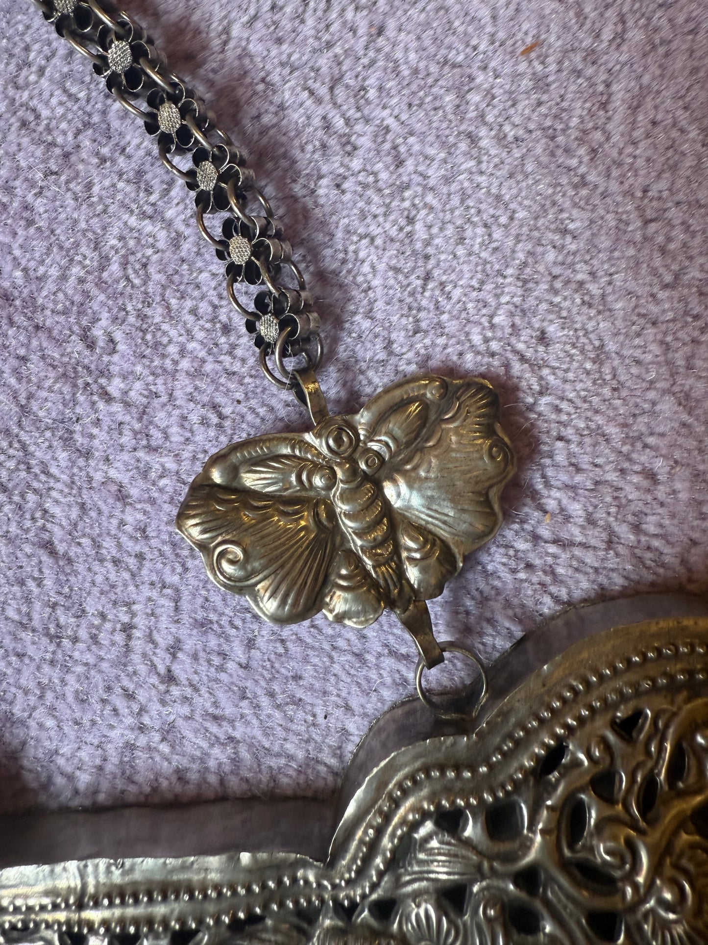 Iris Apfel's Vintage Highly Documented Monumental Chinese Miao Jingle Necklace