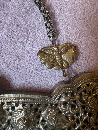 Iris Apfel's Vintage Highly Documented Monumental Chinese Miao Jingle Necklace