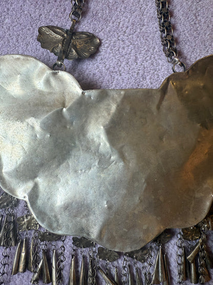 Iris Apfel's Vintage Highly Documented Monumental Chinese Miao Jingle Necklace