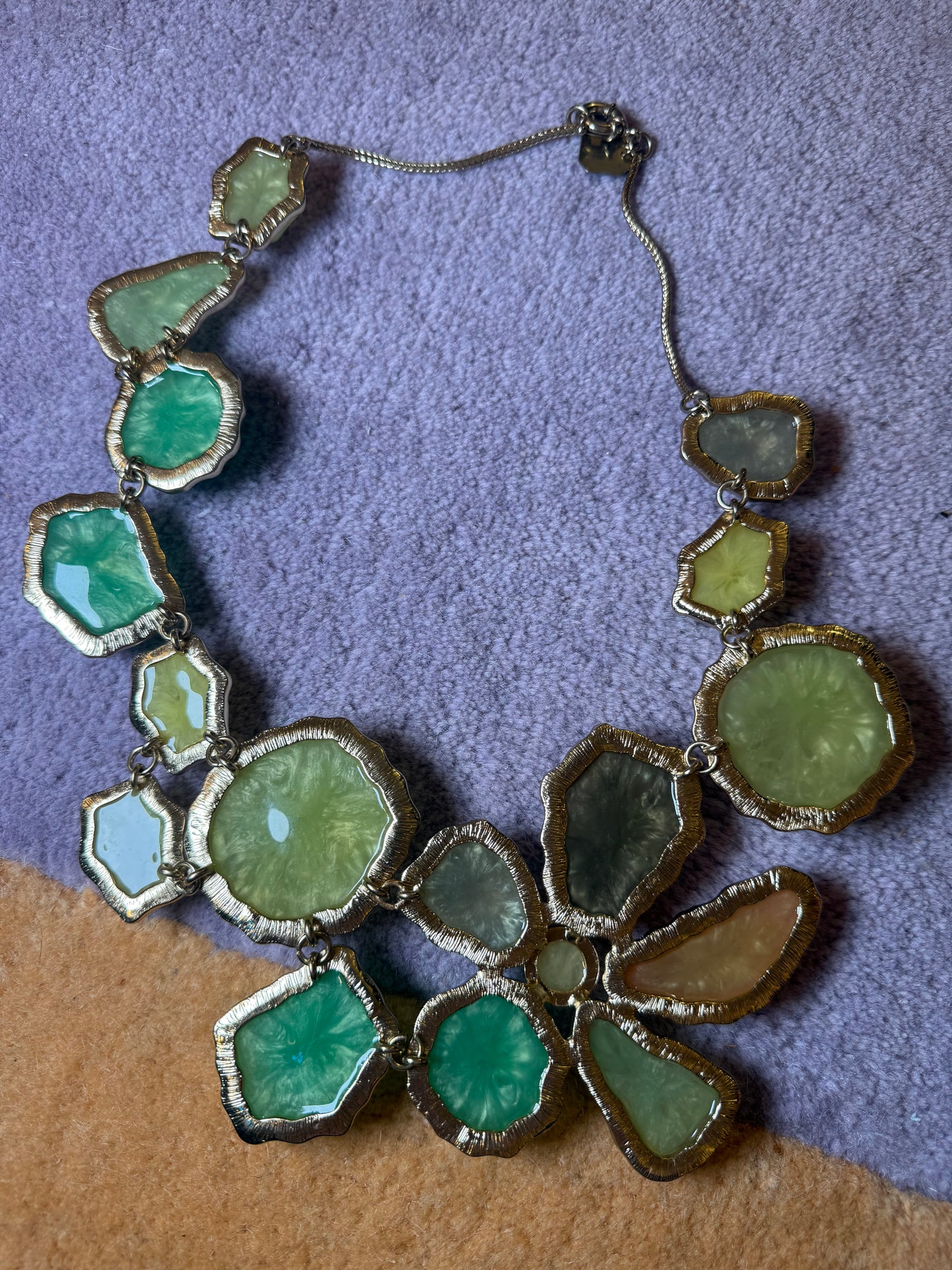 Iris Apfel's Vintage Huge Pastel Chunky Cabochon Statement Necklace