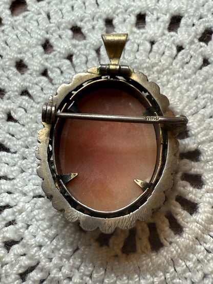 Antique Victorian Goddess Cameo Pendant