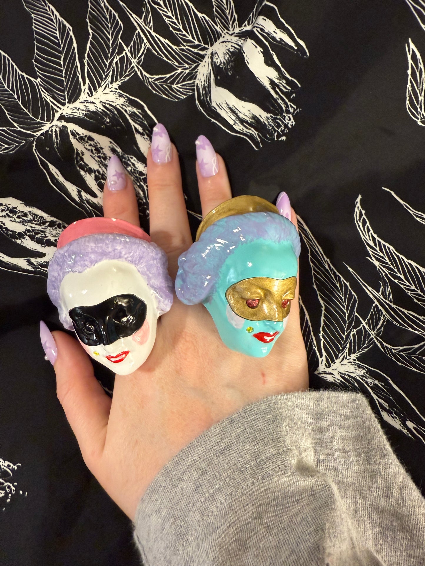 Masked Lady Madame Bleue Ring