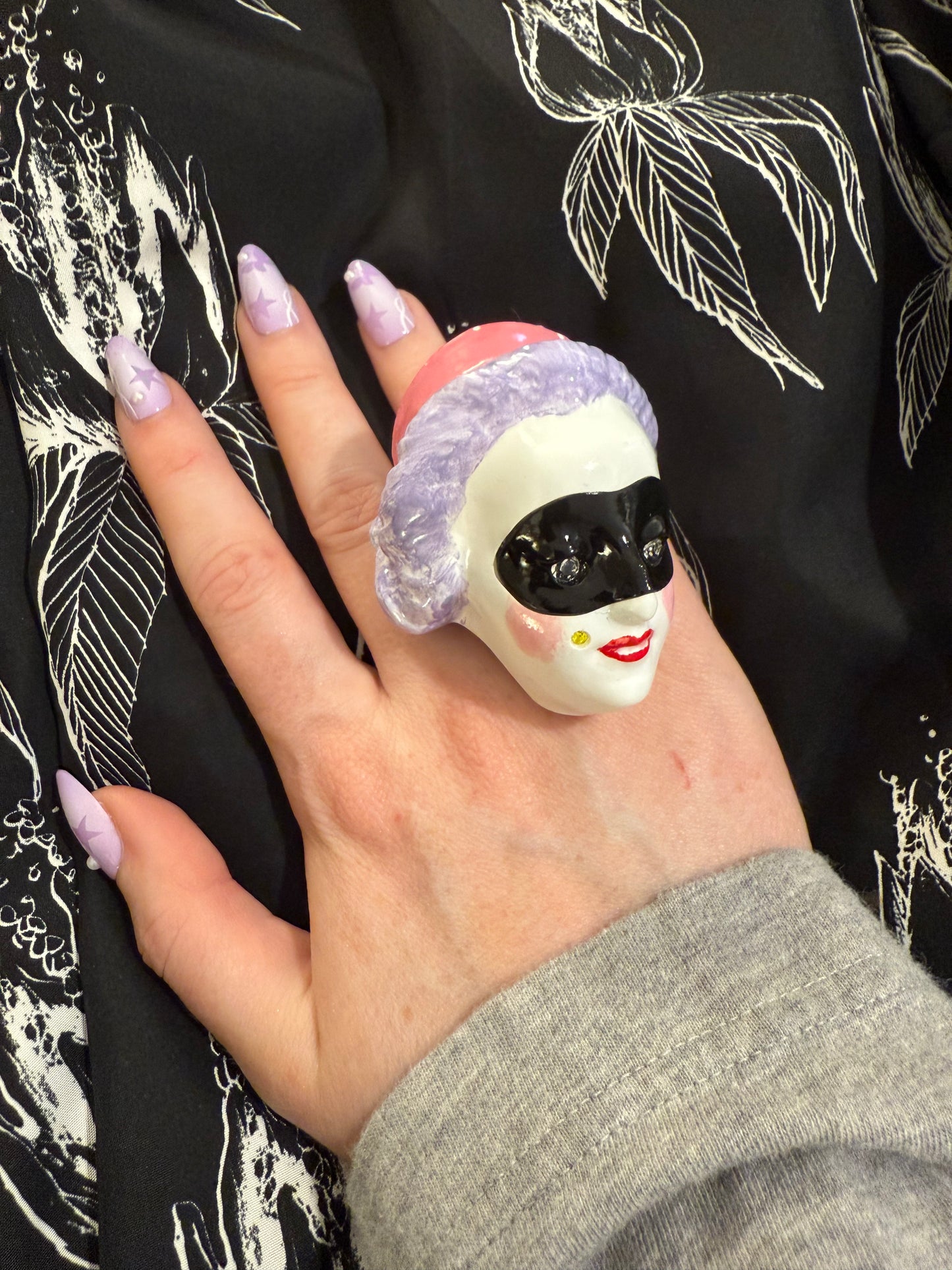 Masked Lady Madame Blanche Ring