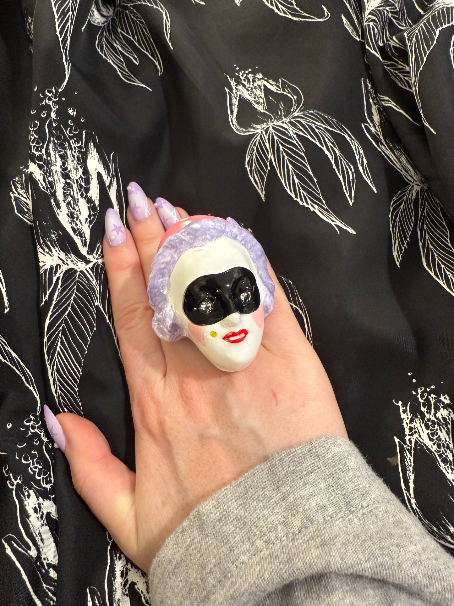 Masked Lady Madame Blanche Ring