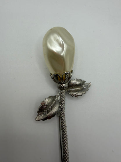 Vintage Lisa Mid-Century Giant Pearl Flower Brooch