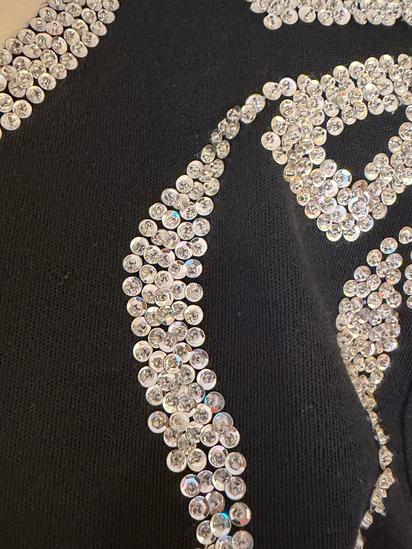 Iris Apfel's Vintage Adrienne Vittadini Sparkle Shoulder Pad Sweater