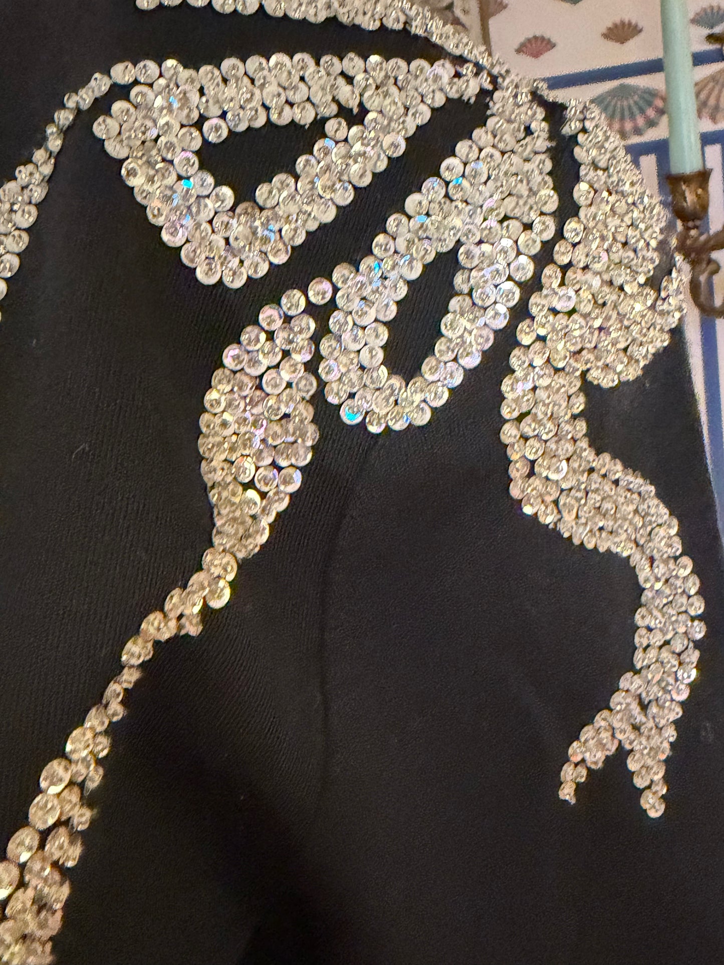 Iris Apfel's Vintage Adrienne Vittadini Sparkle Shoulder Pad Sweater