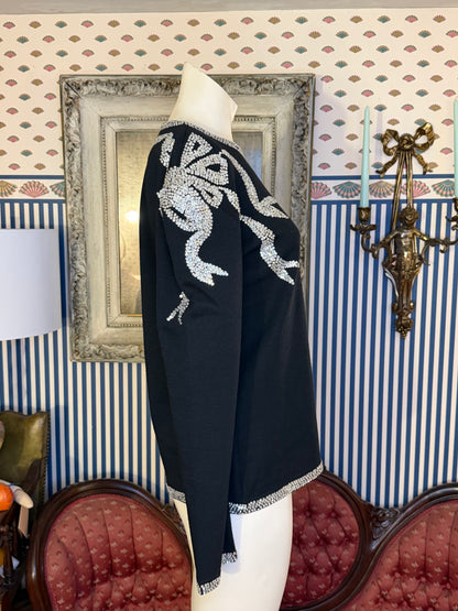 Iris Apfel's Vintage Adrienne Vittadini Sparkle Shoulder Pad Sweater
