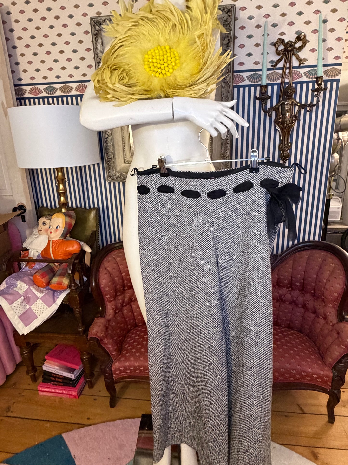 Iris Apfel's Vintage Cashmere Emanuel Ungaro Bow Pants