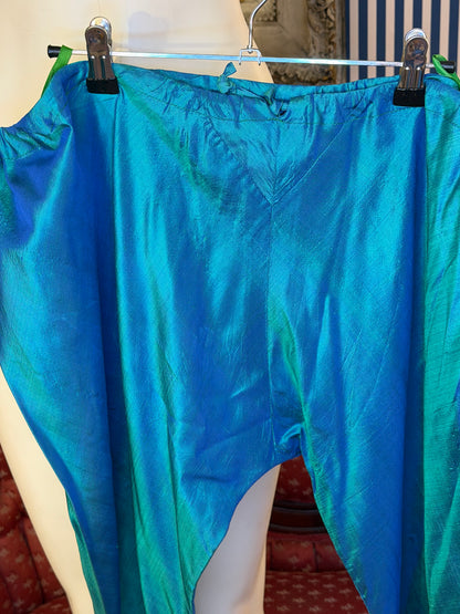 Iris Apfel's Vintage Silk Puck & Hans Funky Metallic Pants