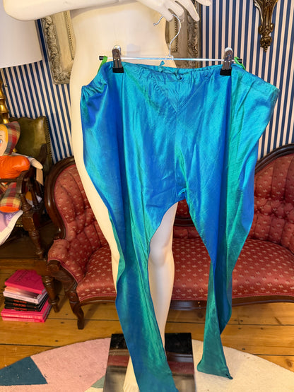 Iris Apfel's Vintage Silk Puck & Hans Funky Metallic Pants