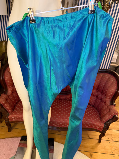 Iris Apfel's Vintage Silk Puck & Hans Funky Metallic Pants