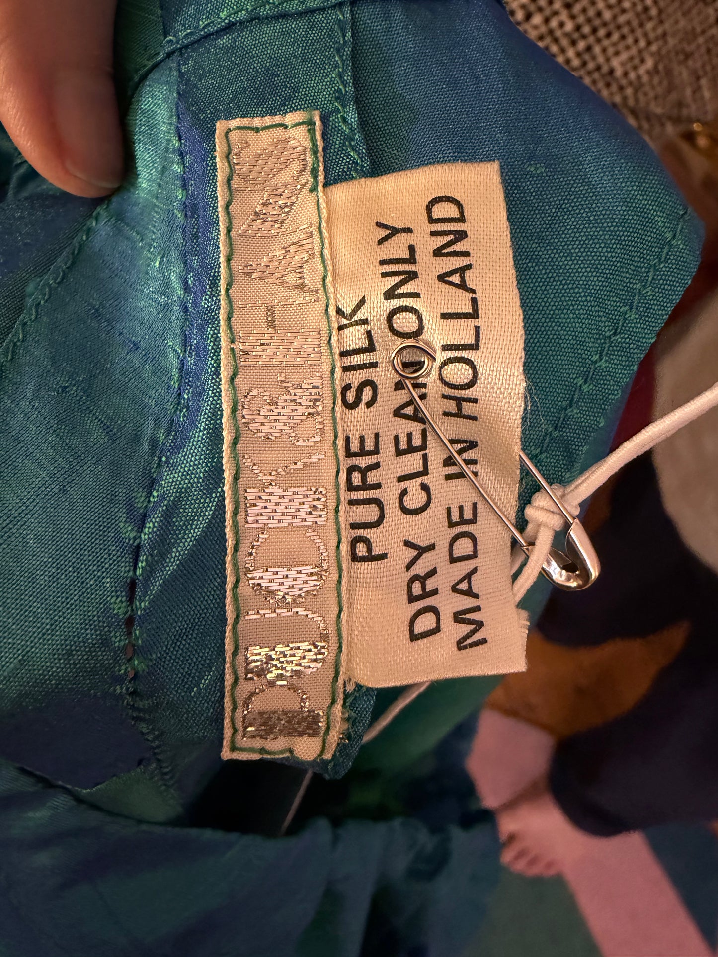 Iris Apfel's Vintage Silk Puck & Hans Funky Metallic Pants