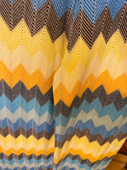 Iris Apfel's Vintage Missoni Knitted Yellow and Blue Pants