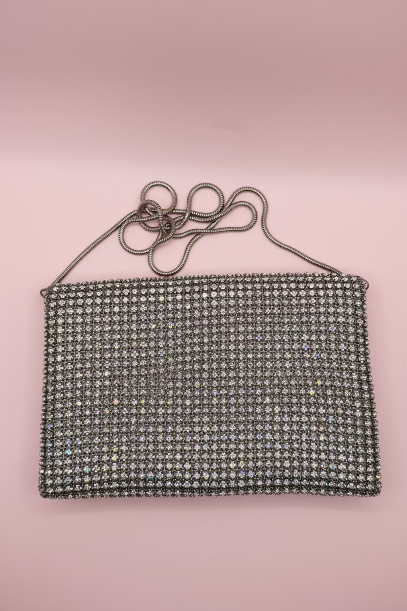 Vintage Maximalist Rhinestone Shoulder Bag