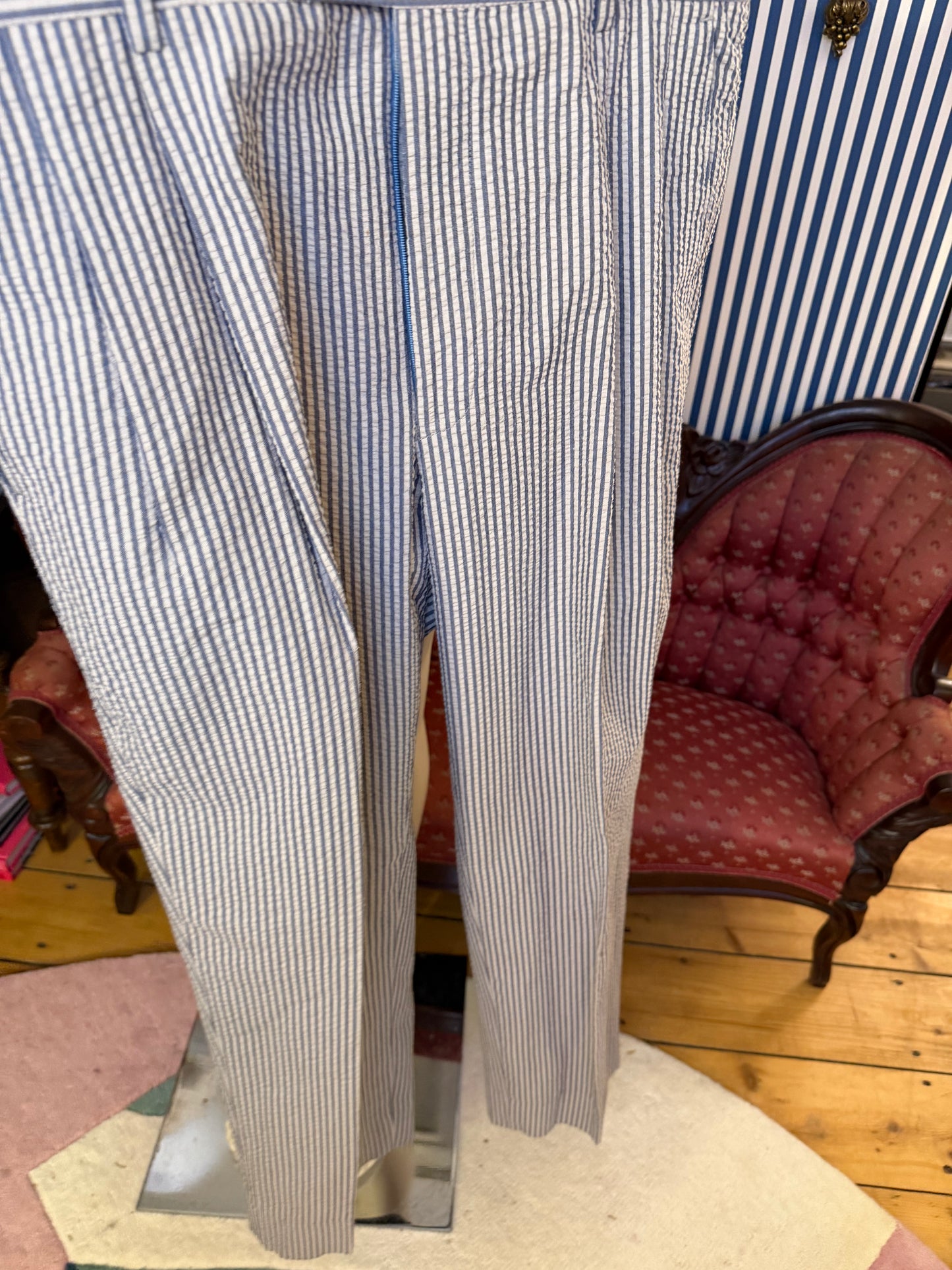 Iris Apfel's Vintage Tom Tailor Seersucker Pants