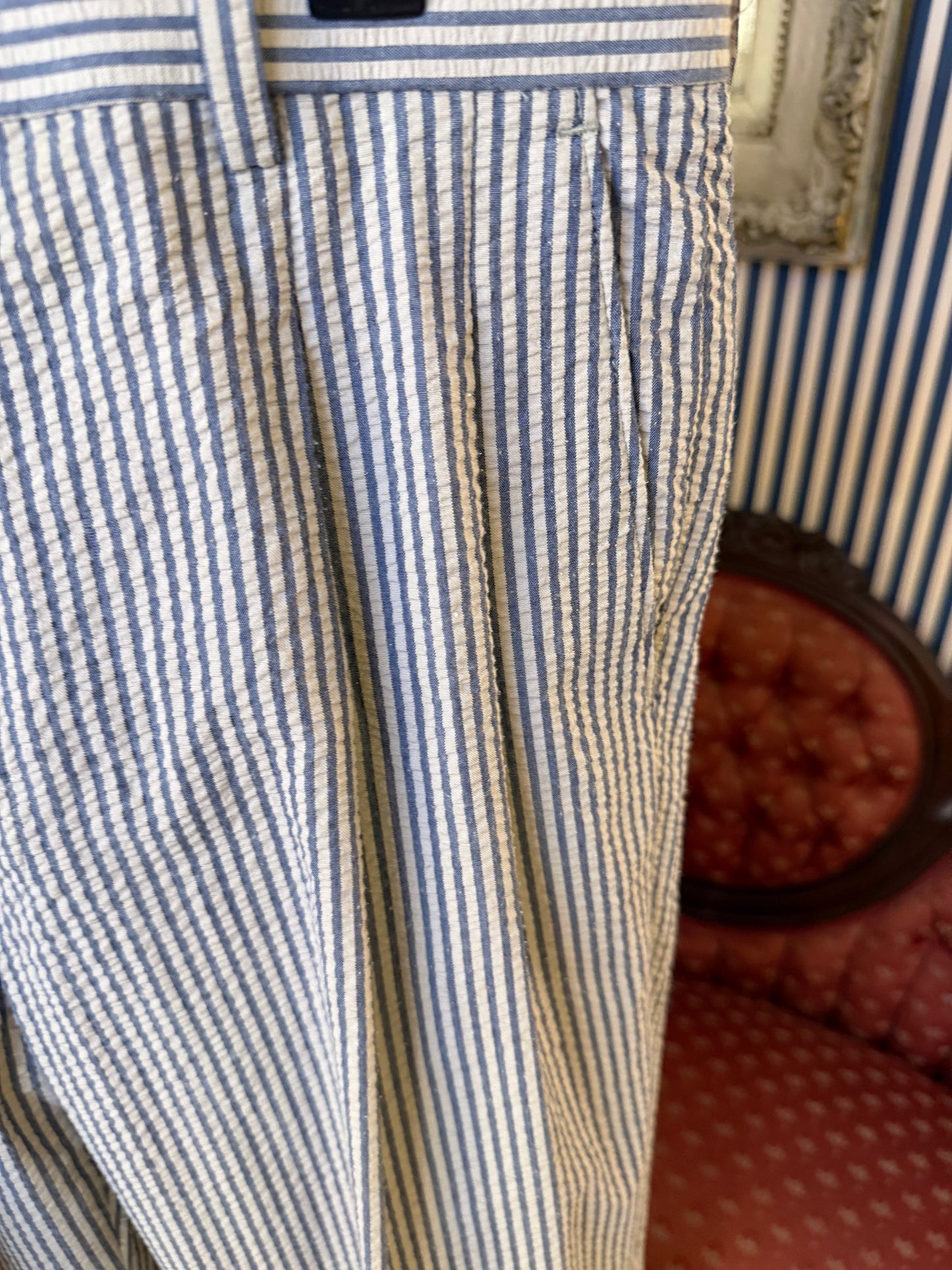 Iris Apfel's Vintage Tom Tailor Seersucker Pants