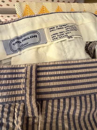 Iris Apfel's Vintage Tom Tailor Seersucker Pants