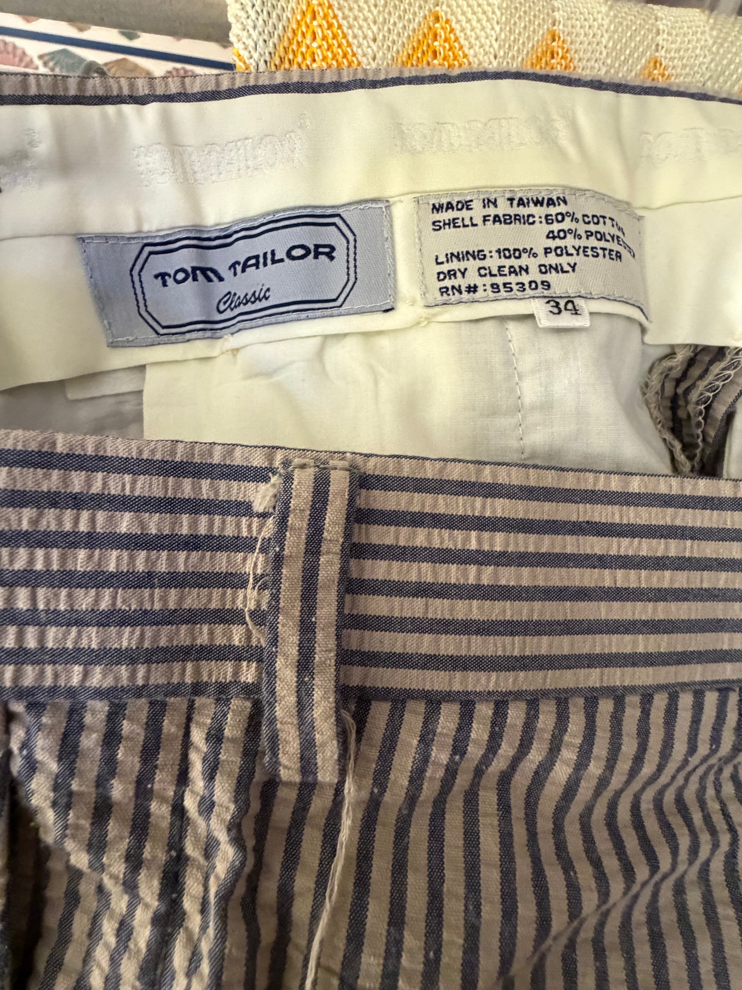 Iris Apfel's Vintage Tom Tailor Seersucker Pants