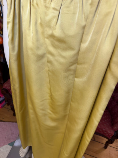 Iris Apfel's Vintage Butter Yellow Custom Silk Maxi Skirt