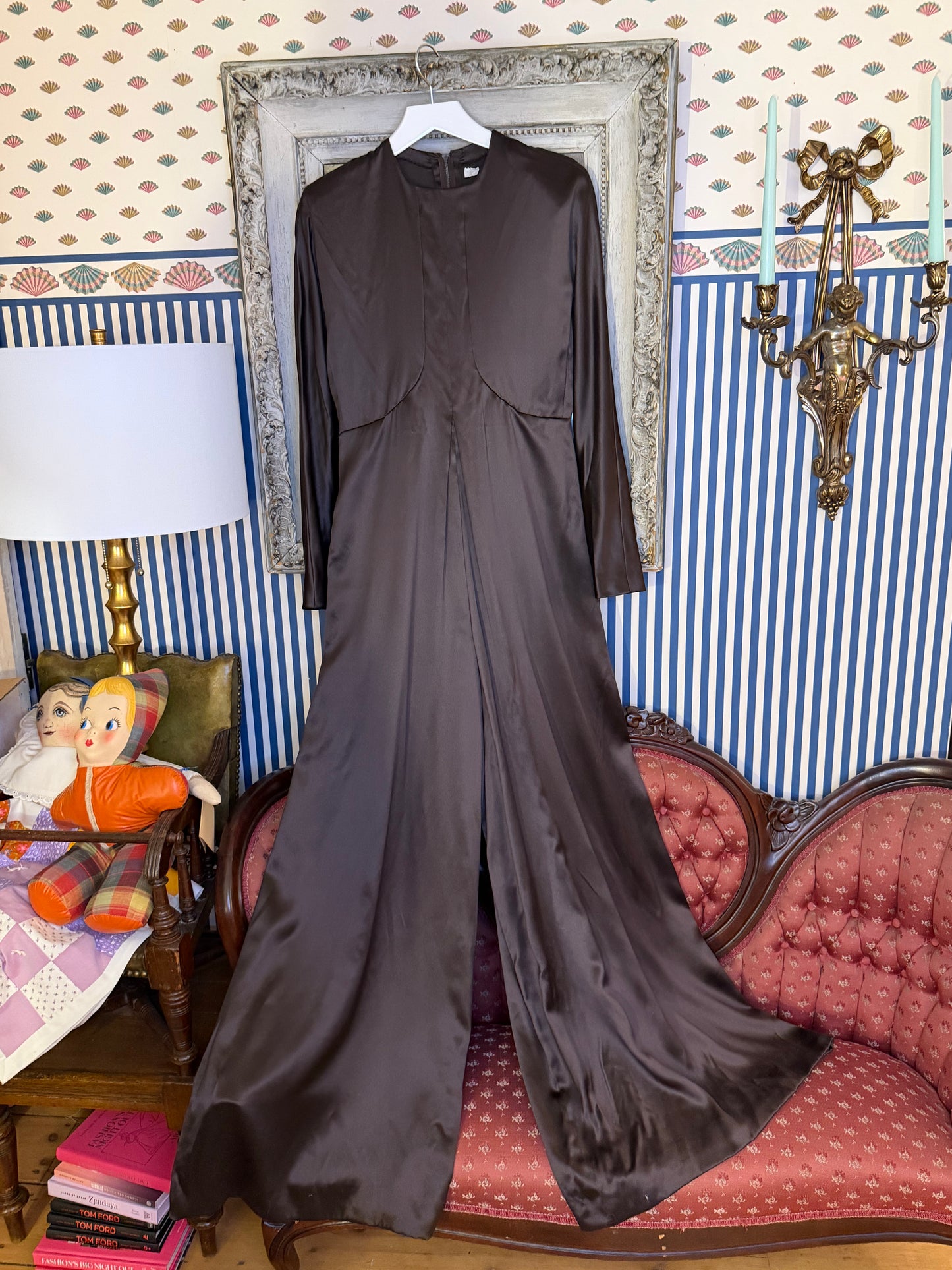 Iris Apfel's Vintage Nina Ricci Haute Couture Silk Jumpsuit - Met Museum Exhibition Piece