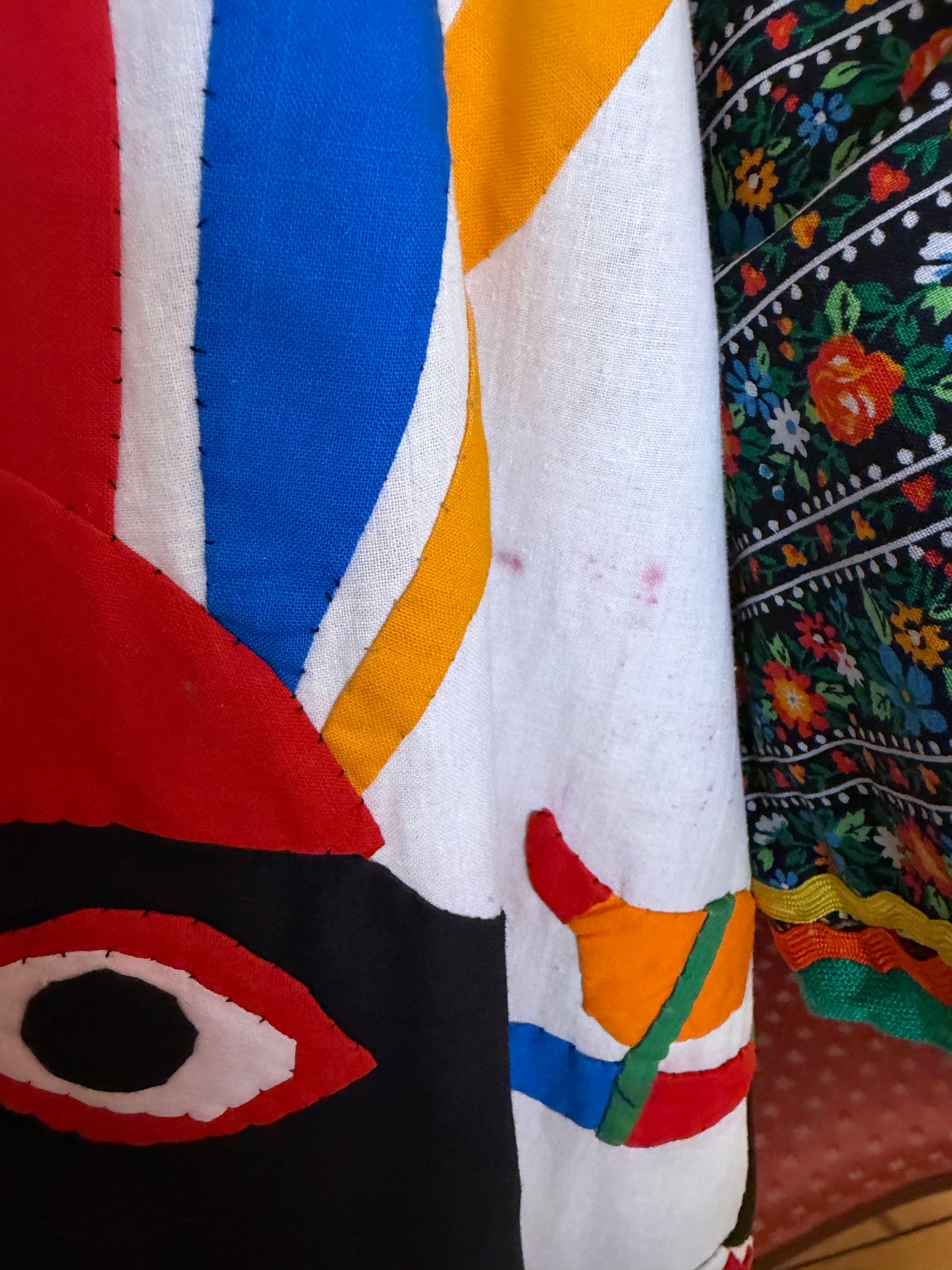 Iris Apfel's Documented Vintage One-of-a-Kind Patchwork Mexican Gown