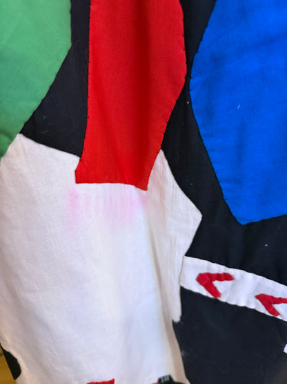 Iris Apfel's Documented Vintage One-of-a-Kind Patchwork Mexican Gown