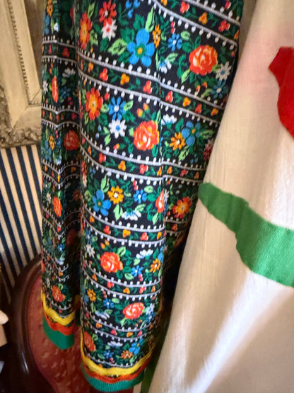 Iris Apfel's Documented Vintage One-of-a-Kind Patchwork Mexican Gown