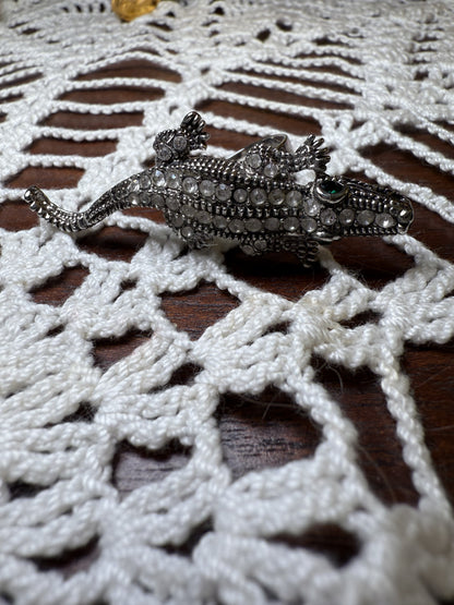 Vintage Crystal Alligator Ring
