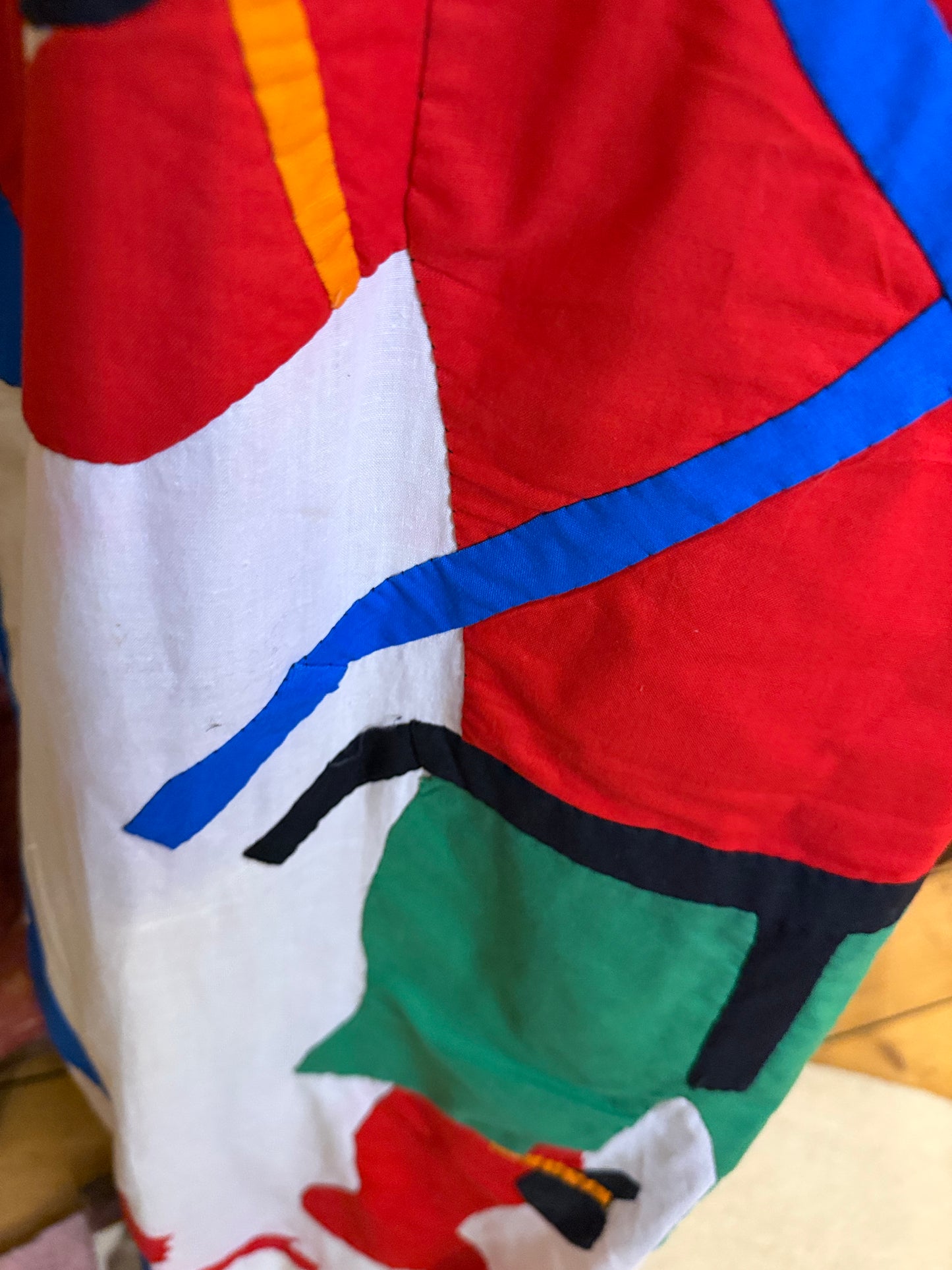 Iris Apfel's Documented Vintage One-of-a-Kind Patchwork Mexican Gown