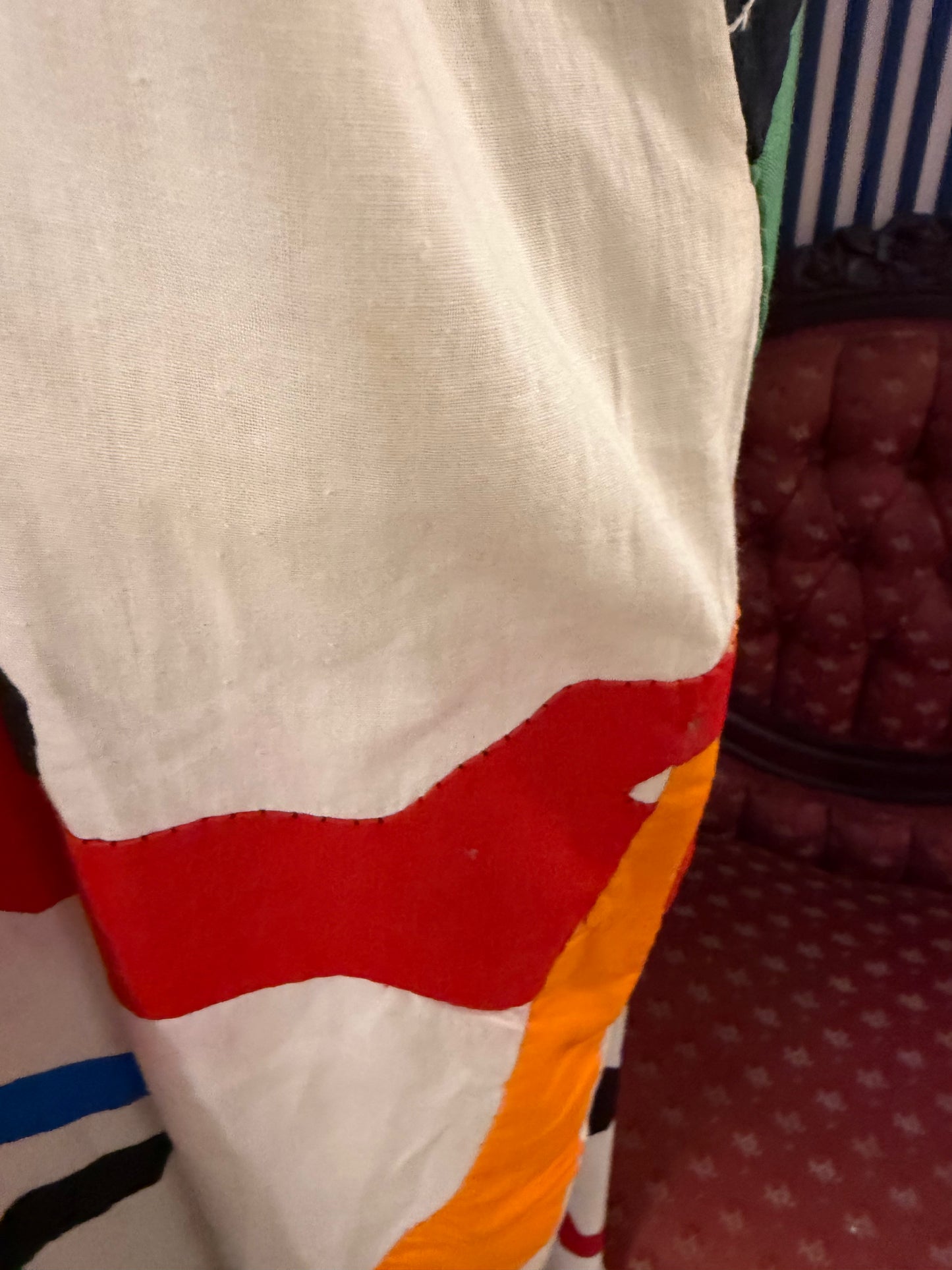 Iris Apfel's Documented Vintage One-of-a-Kind Patchwork Mexican Gown