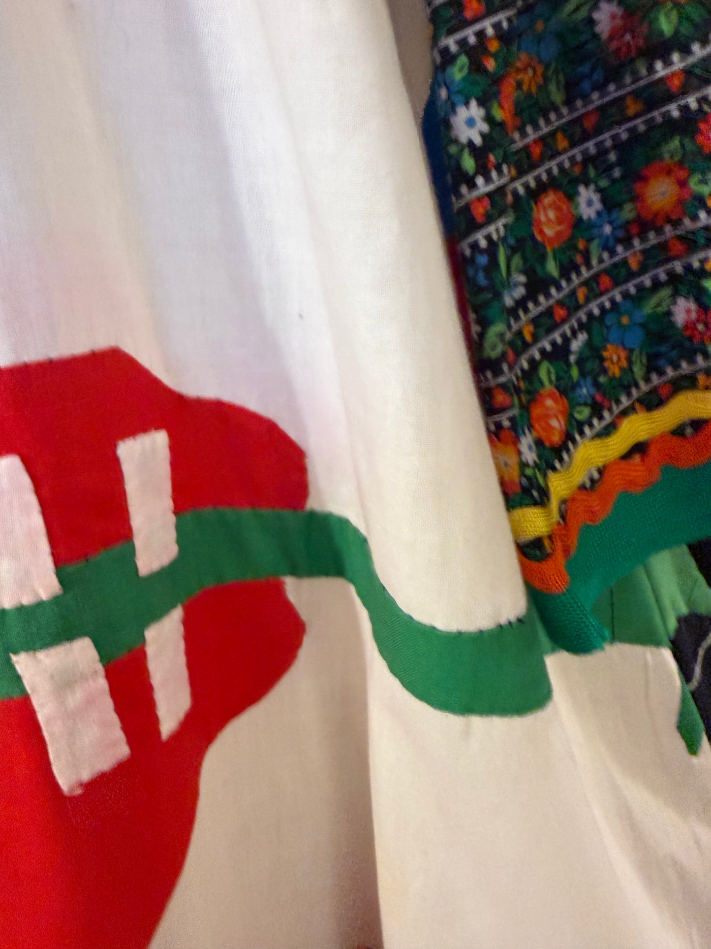 Iris Apfel's Documented Vintage One-of-a-Kind Patchwork Mexican Gown