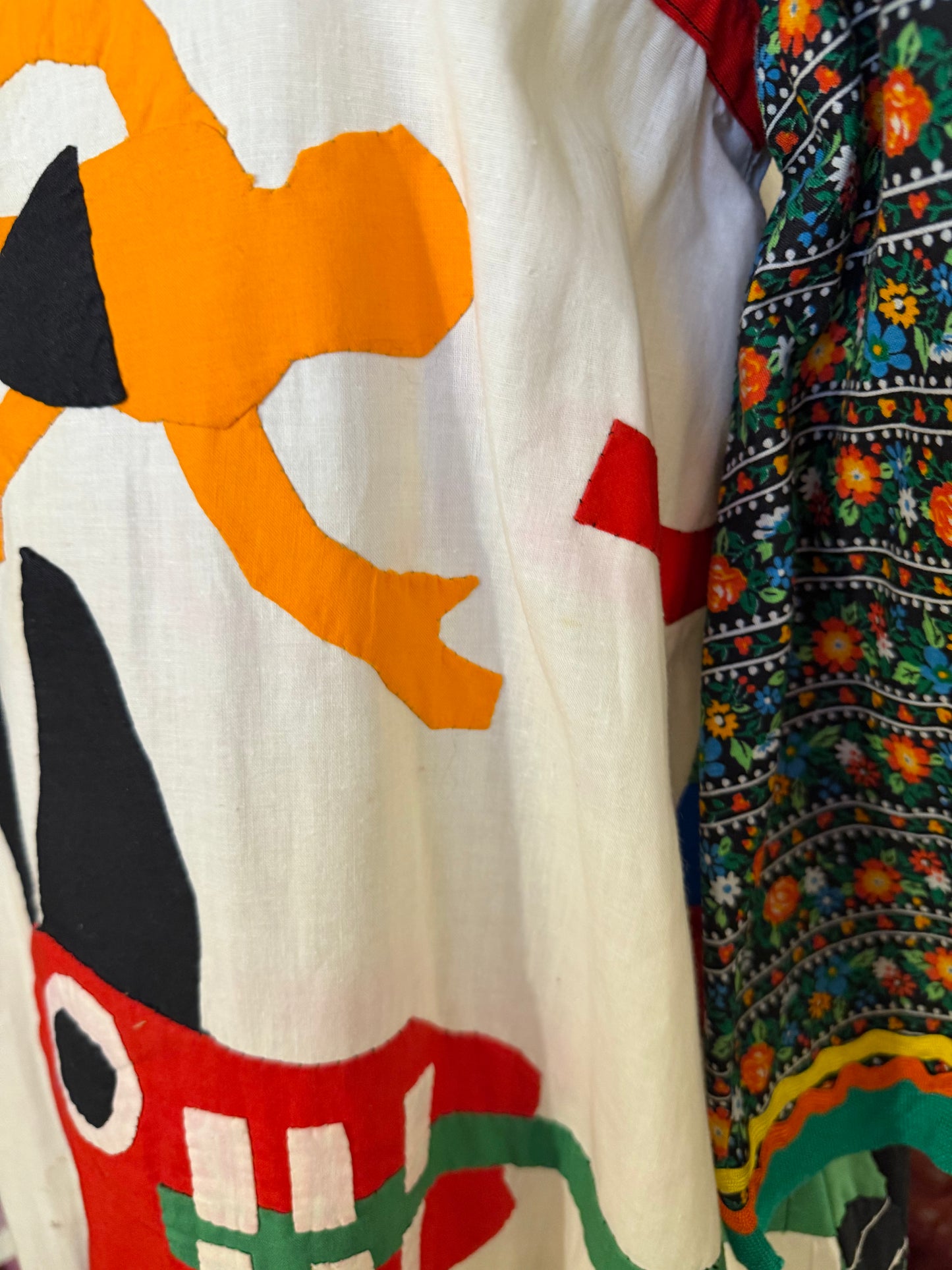 Iris Apfel's Documented Vintage One-of-a-Kind Patchwork Mexican Gown