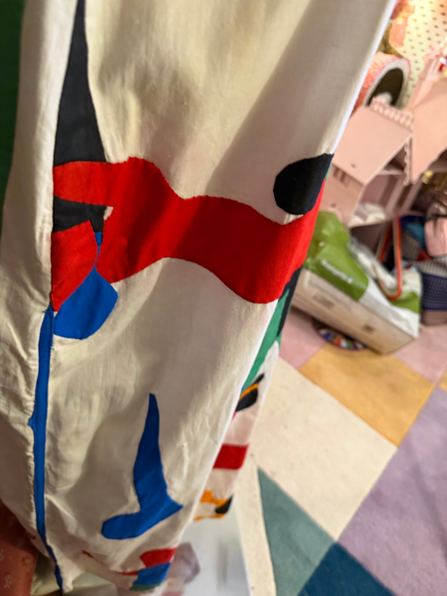 Iris Apfel's Documented Vintage One-of-a-Kind Patchwork Mexican Gown