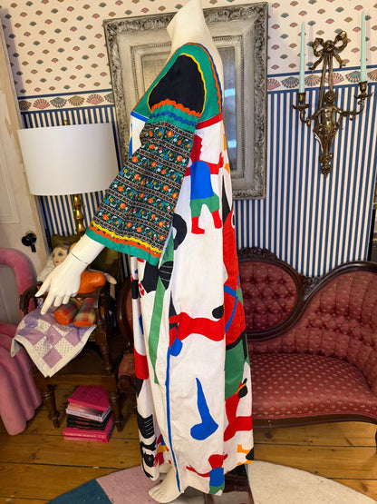 Iris Apfel's Documented Vintage One-of-a-Kind Patchwork Mexican Gown